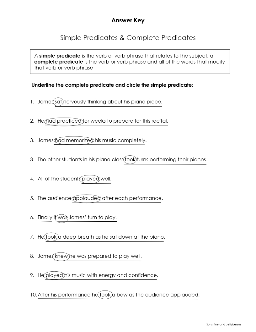 Simple Complete Sentences Subjects And Predicates Grades 4 5 6 CCSS Made By Teachers Simple Complete Sentences Subjects And Predicates Grades 4 5 6 CCSS Made By Teachers