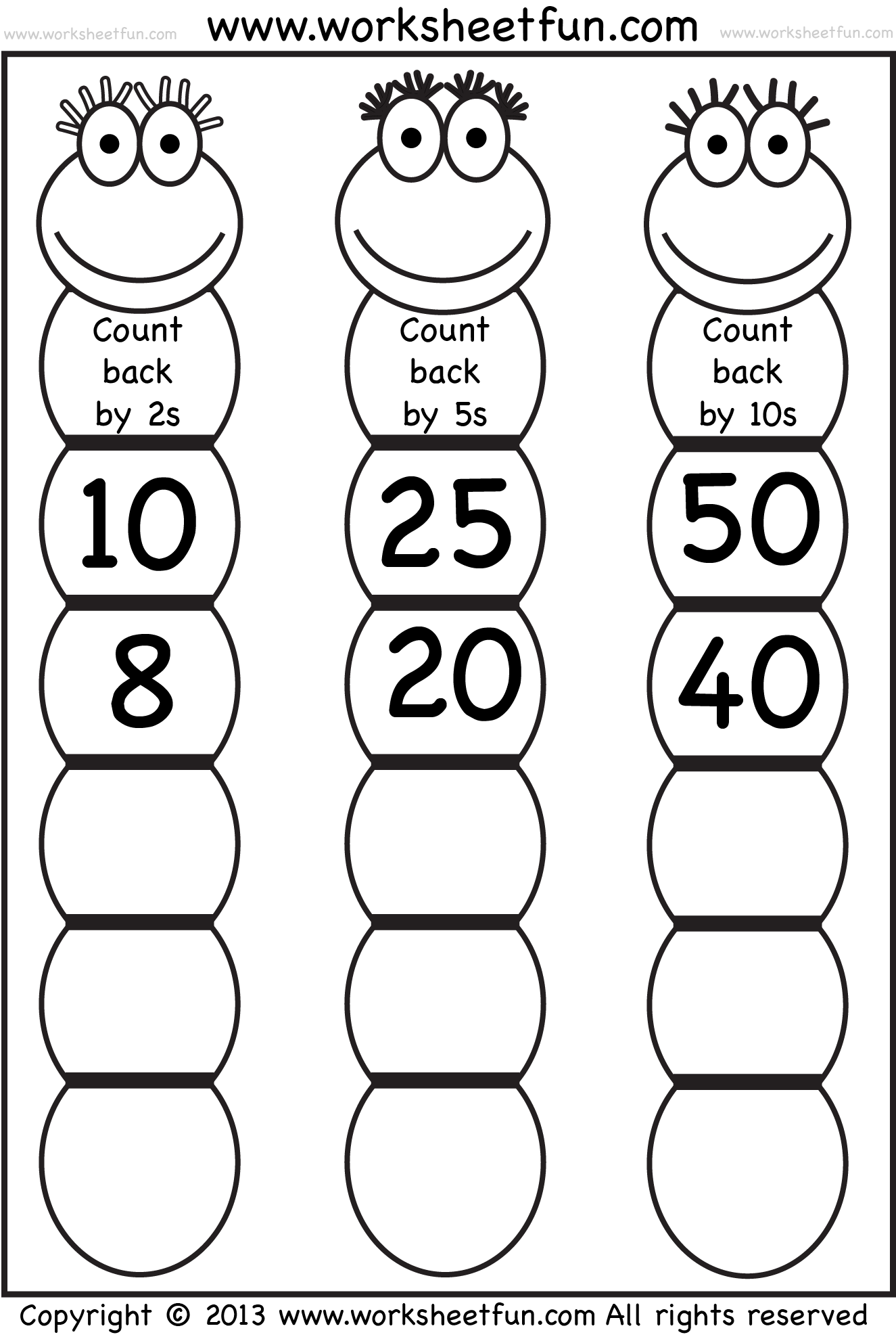 Skip Counting Count Back By 2 5 And 10 Worksheet FREE Printable Worksheets Worksheetfun Skip Counting Count Back By 2 5 And 10 Worksheet FREE Printable Worksheets Worksheetfun