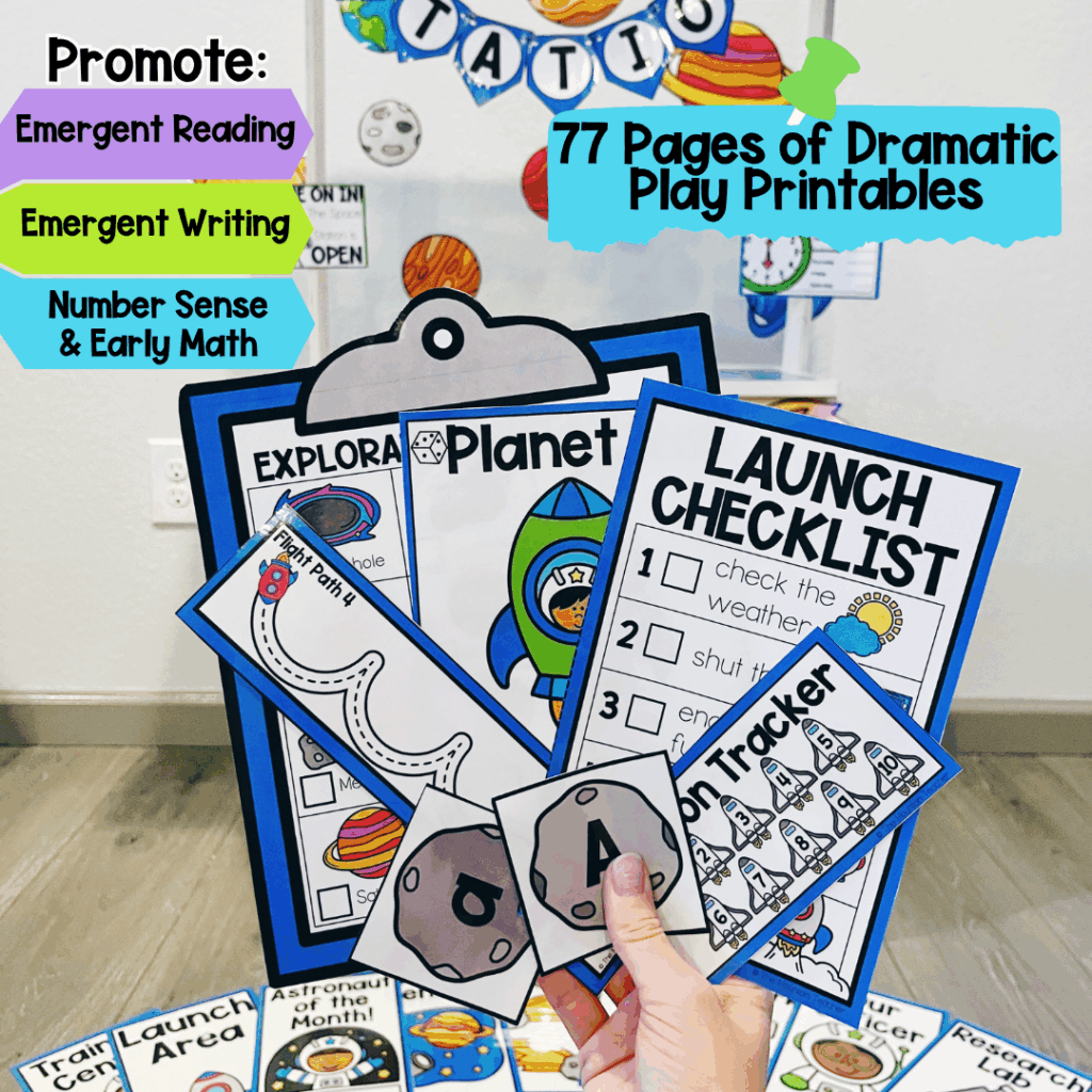 Space Station Dramatic Play Printables To Blast Off Into Learning The Mountain Teacher