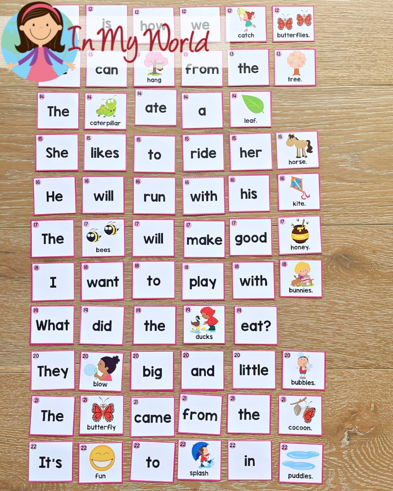 Spring Sentence Scramble With Cut And Paste Worksheets In My World Spring Reading Worksheet Free Printable Digital PDF