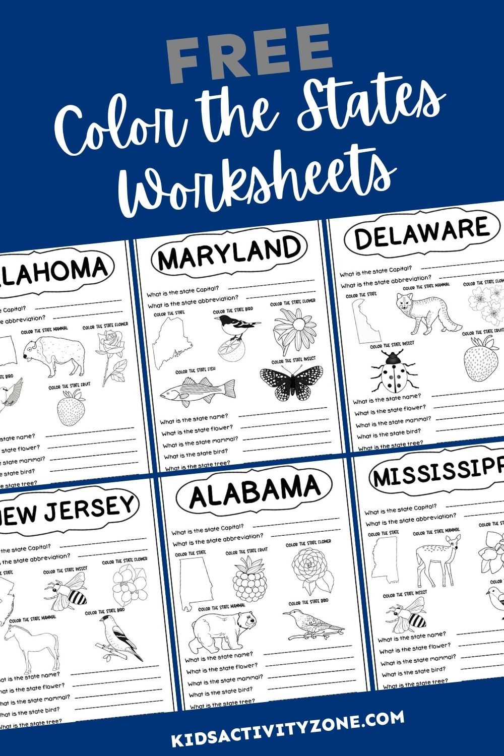 50 States Capitals Worksheets Free Printables Superstar Worksheets