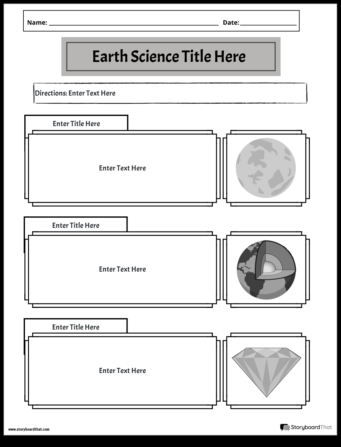 Storyboard That S Earth Science Worksheets Free Printable