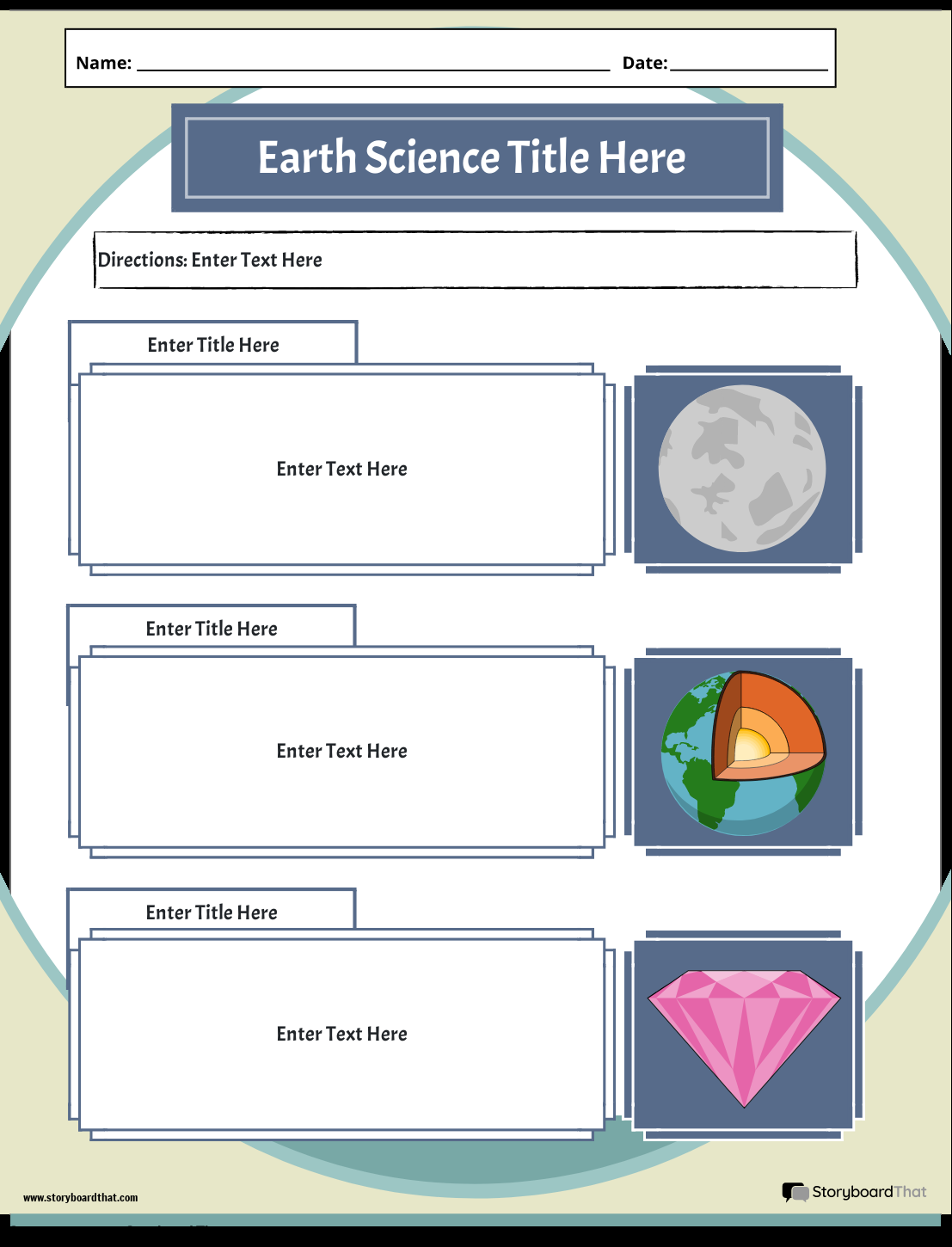 Storyboard That s Earth Science Worksheets Free Printable