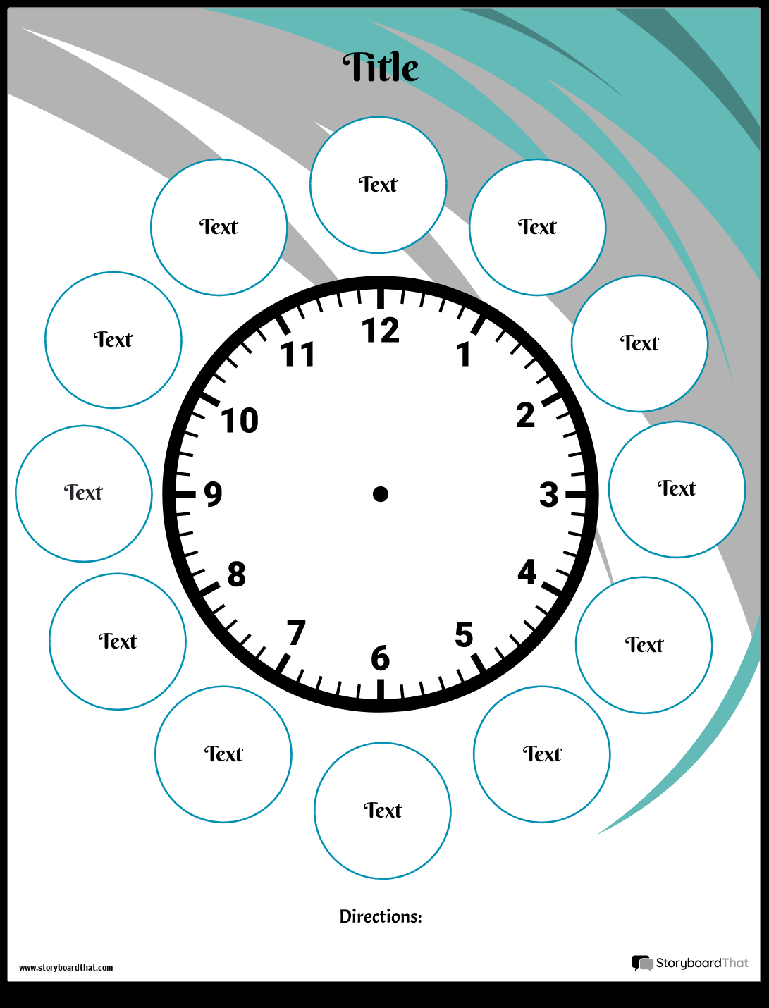 Blank Clock Face LoveToTeach