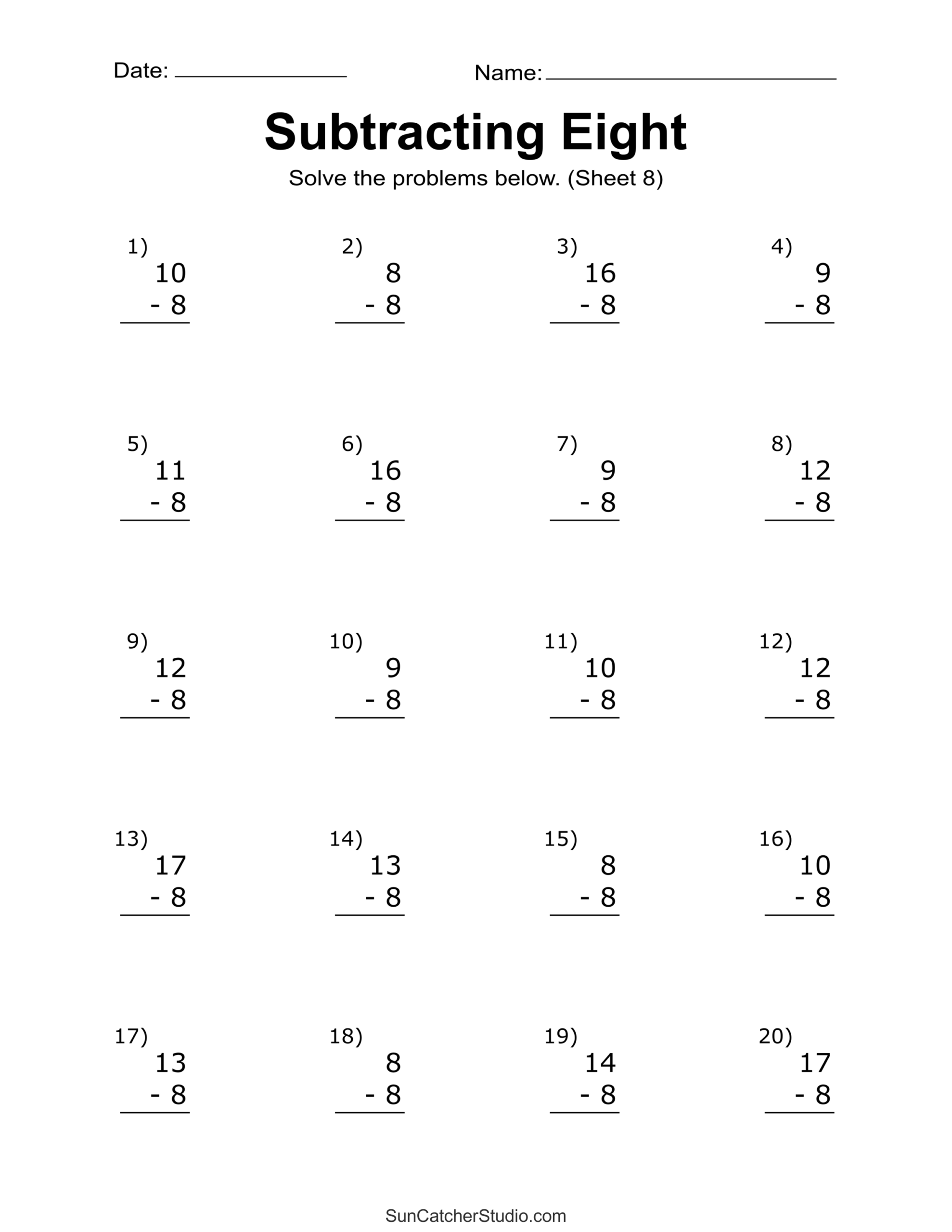 Subtraction Worksheets Free Printable Math Drills Free Printables Lettering SVG Files Tools Apps Subtraction Worksheets Free Printable Math Drills Free Printables Lettering SVG Files Tools Apps