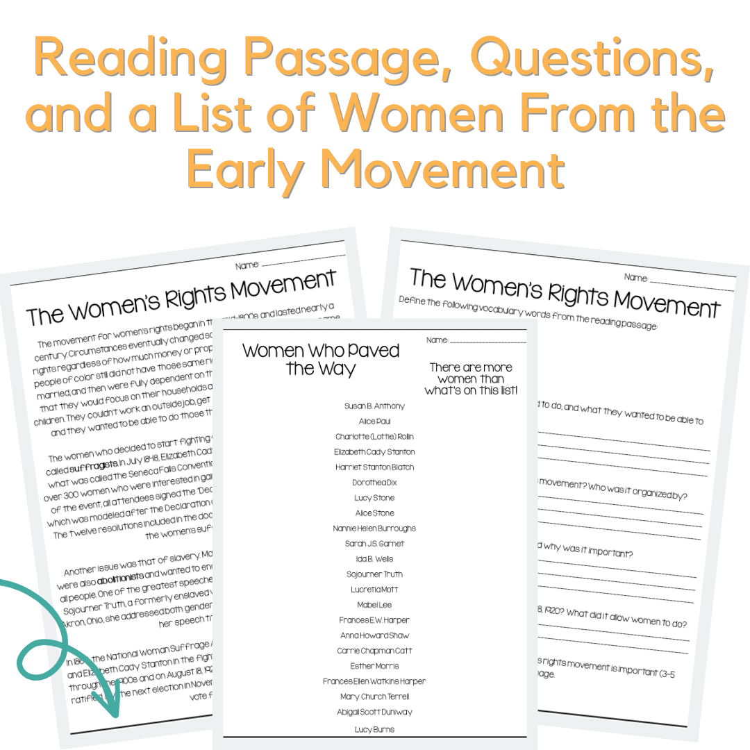 Women S Suffrage The Nineteenth Amendment Coloring Book Level C Made By Teachers