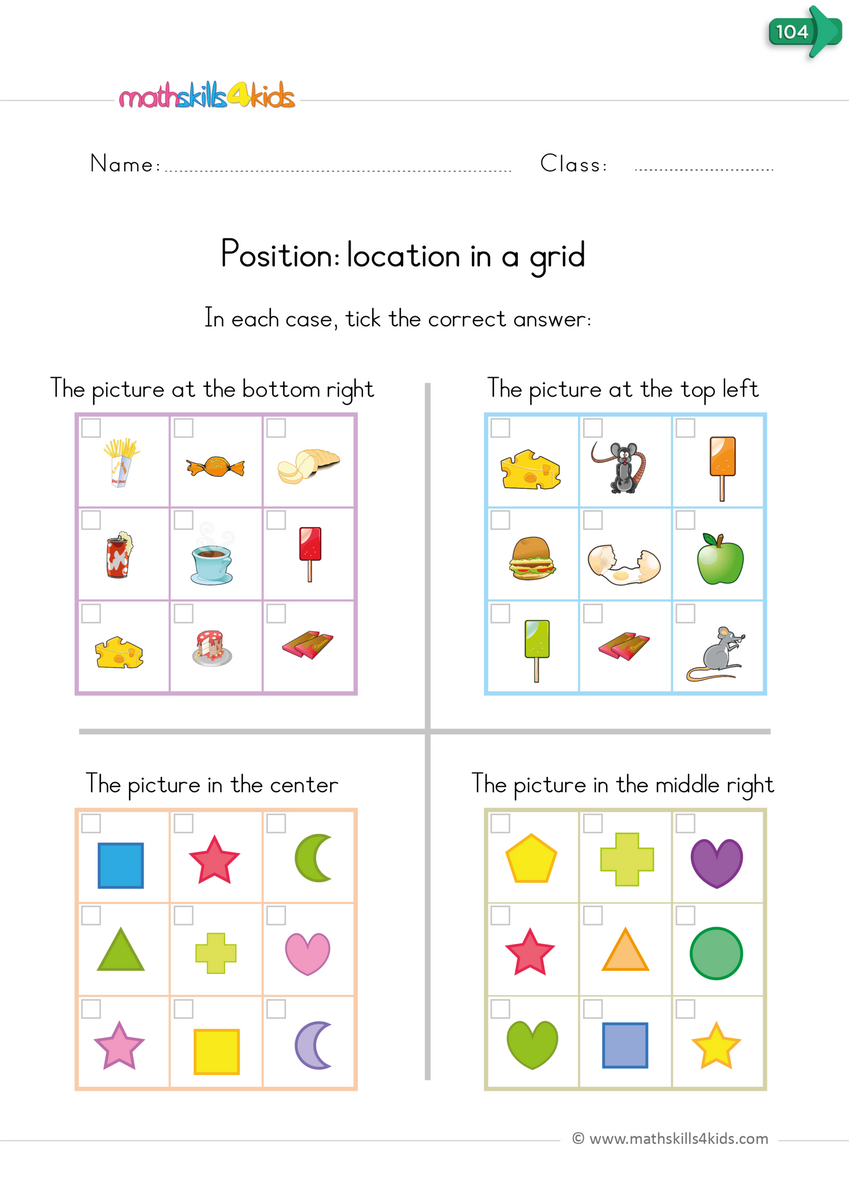 Teaching Positional Words To Kinders Worksheets And Activities Positional Words FREEBIE The Primary Post Worksheets Library