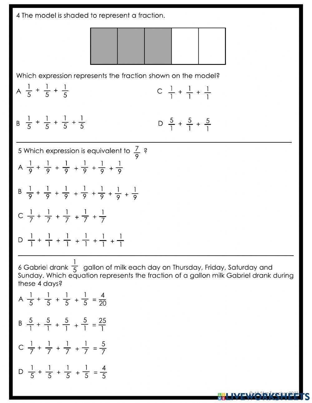 TEKS 3 3D Compose And Decompose Fractions Practice 1 Worksheet Worksheets Library TEKS 3 3D Compose And Decompose Fractions Practice 1 Worksheet Worksheets Library