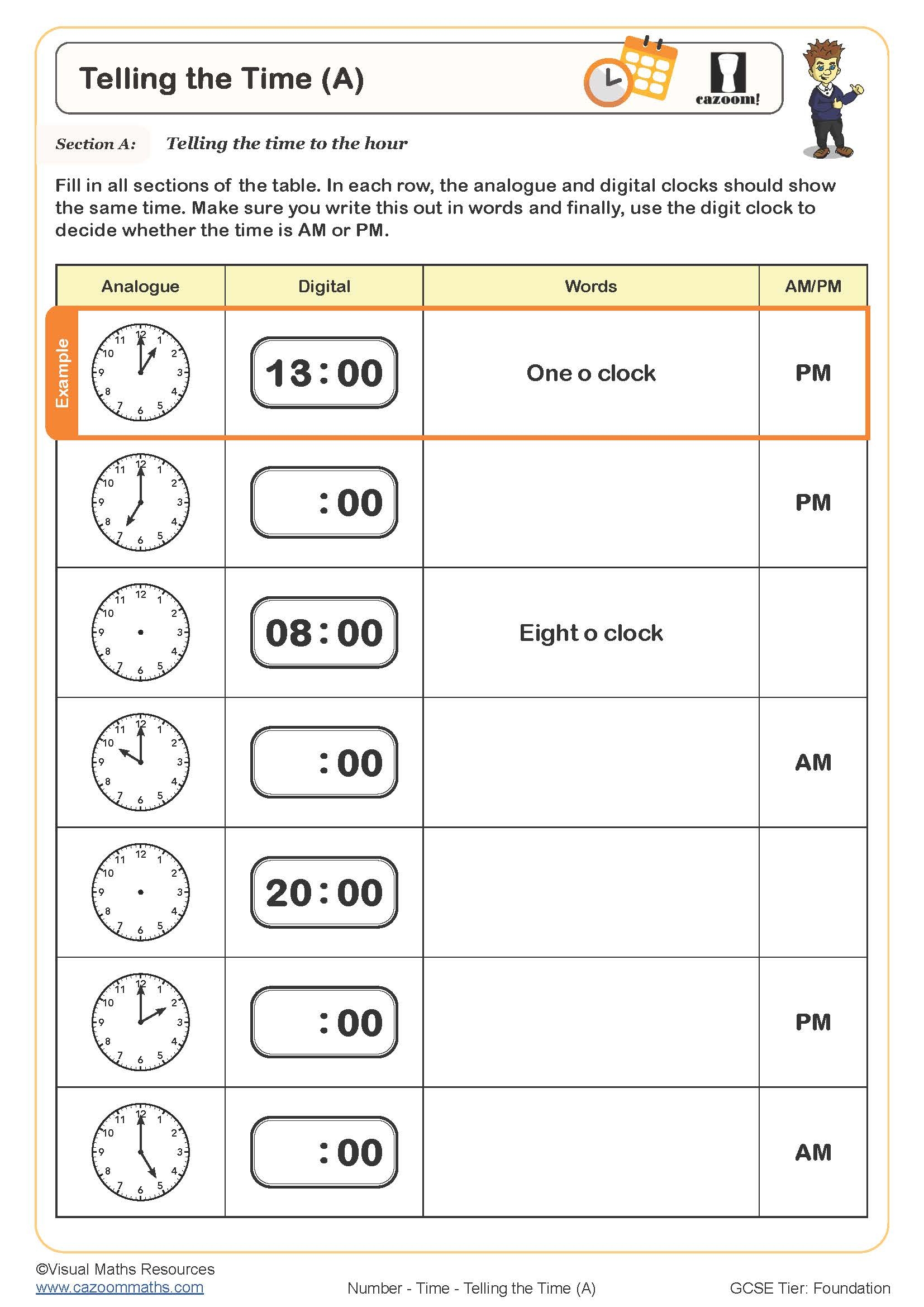 Telling Time Worksheets Grade 4 To The Nearest Minute