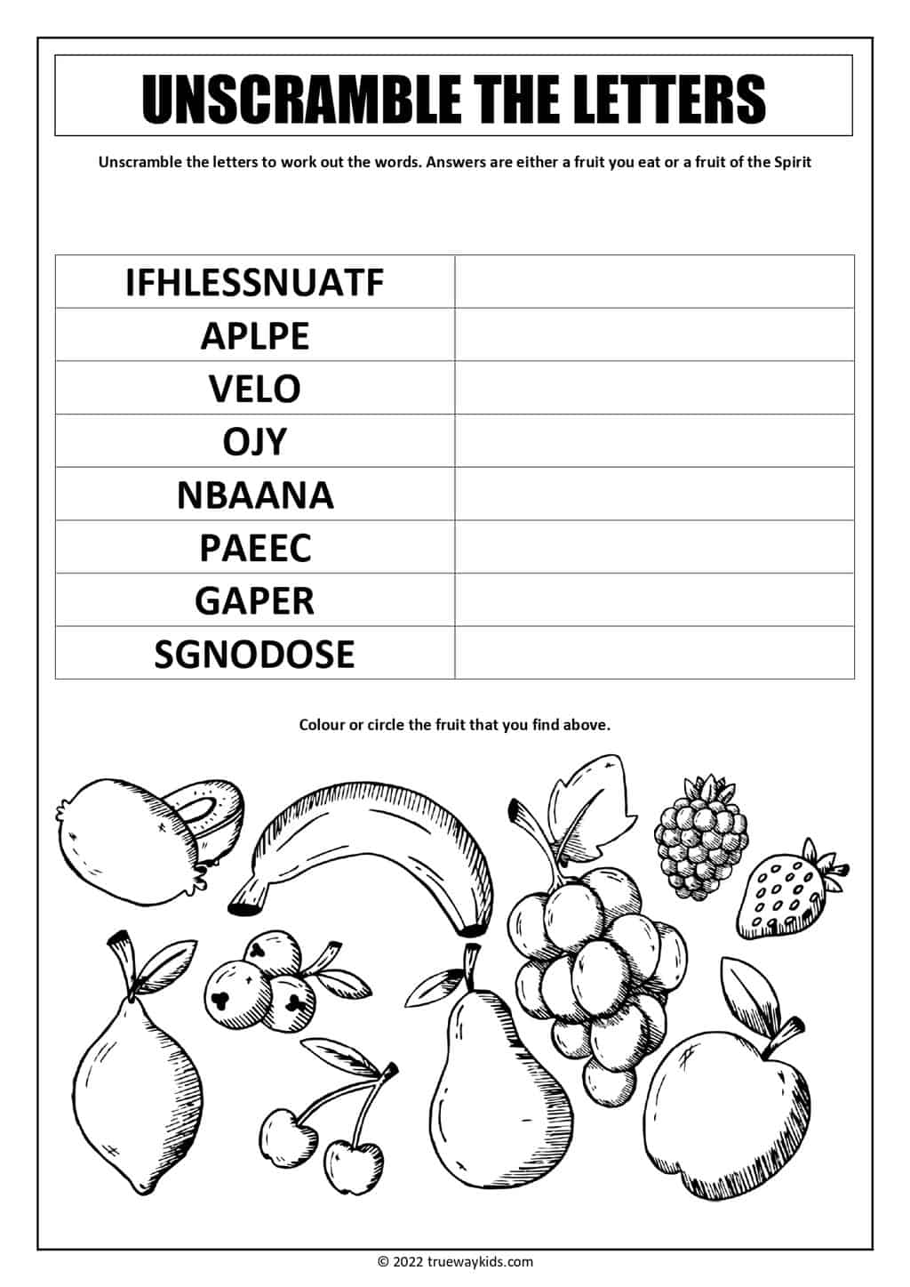 THE FRUIT OF THE SPIRIT Galatians 5 22 26 Bible Lesson For Teens Trueway Kids THE FRUIT OF THE SPIRIT Galatians 5 22 26 Bible Lesson For Teens Trueway Kids
