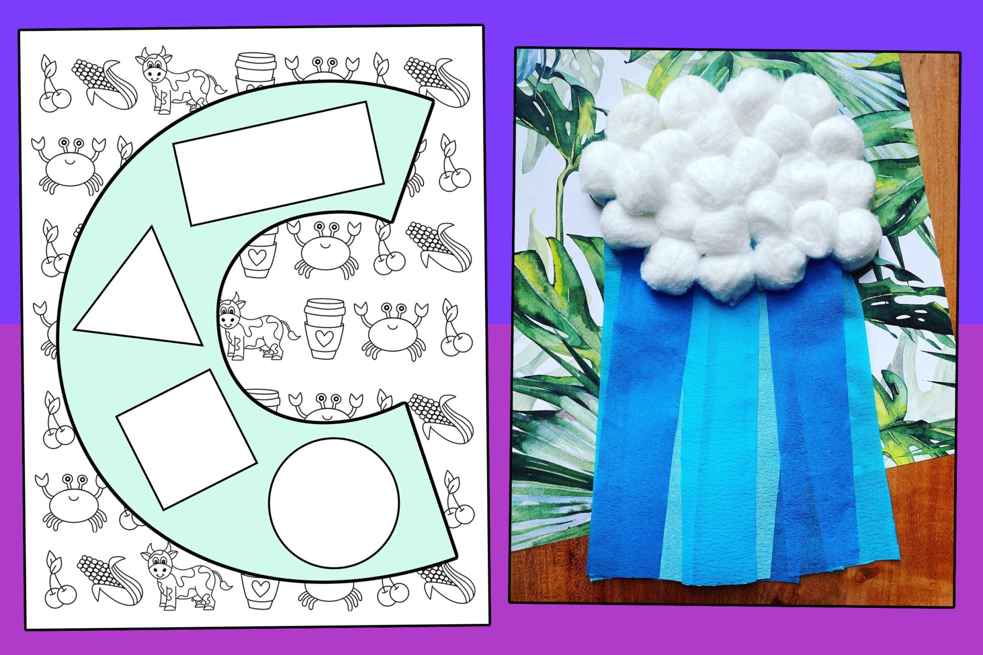 The Letter C Craft For Preschool With Free Printable Templates The Hollydog Blog The Letter C Craft For Preschool With Free Printable Templates The Hollydog Blog