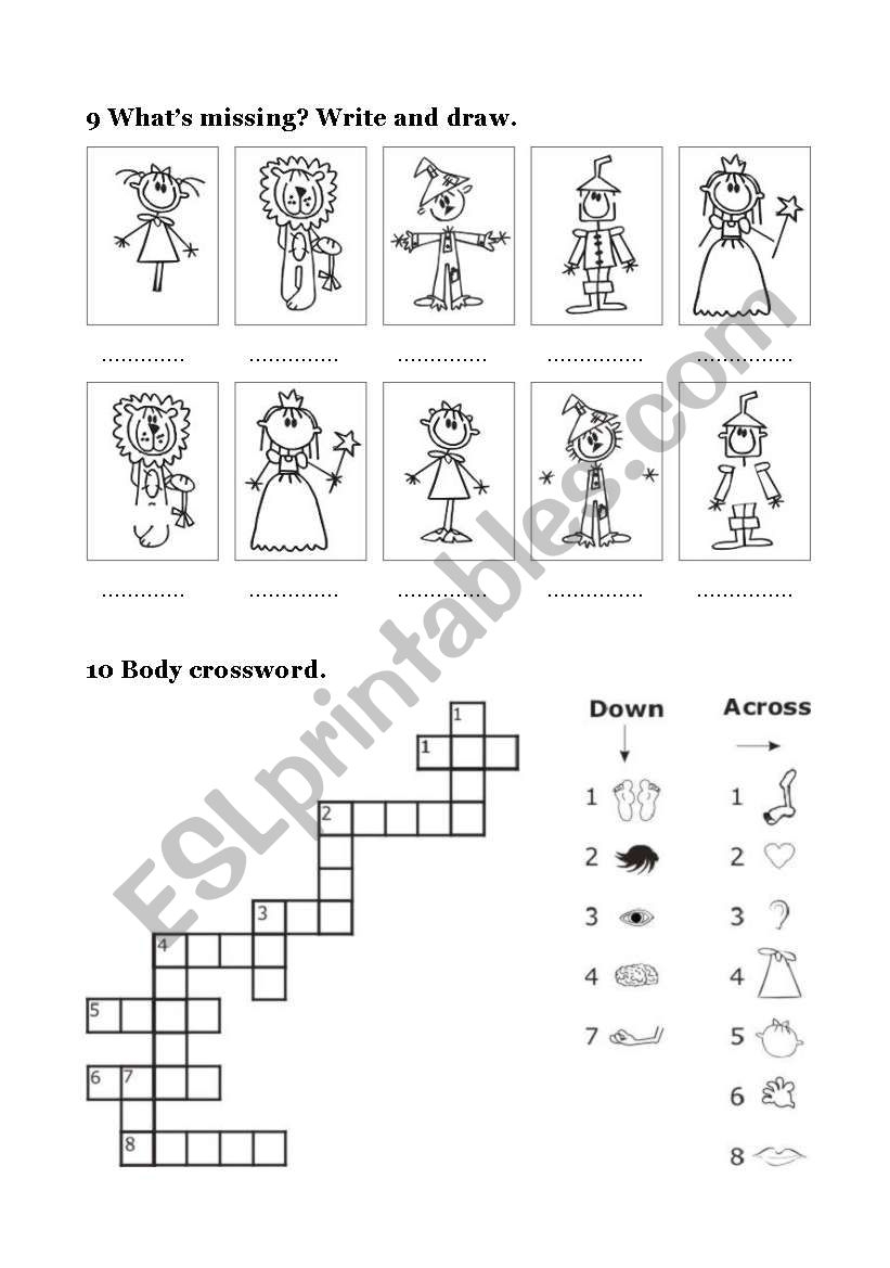 THE WIZARD OF OZ 2 4 ESL Worksheet By Robirimini THE WIZARD OF OZ 2 4 ESL Worksheet By Robirimini