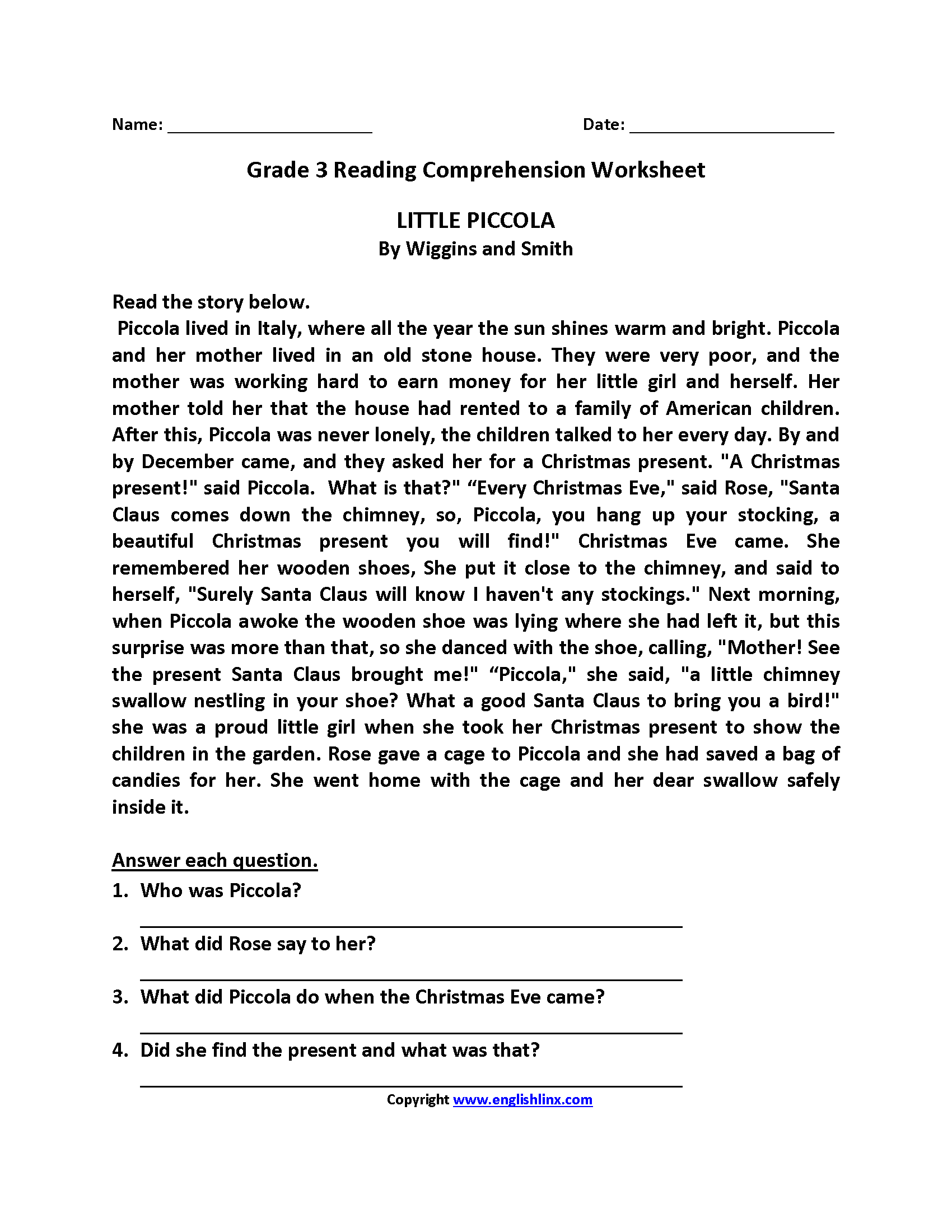 Third Grade Reading Worksheets Improve Fluency Vocabulary Third Grade Reading Worksheets Improve Fluency Vocabulary