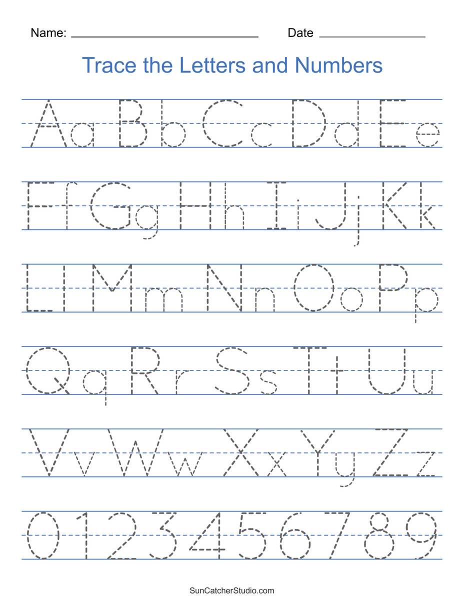 Tracing Alphabet Letters Printable Handwriting Worksheets Free Printables Lettering SVG Files Tools Apps