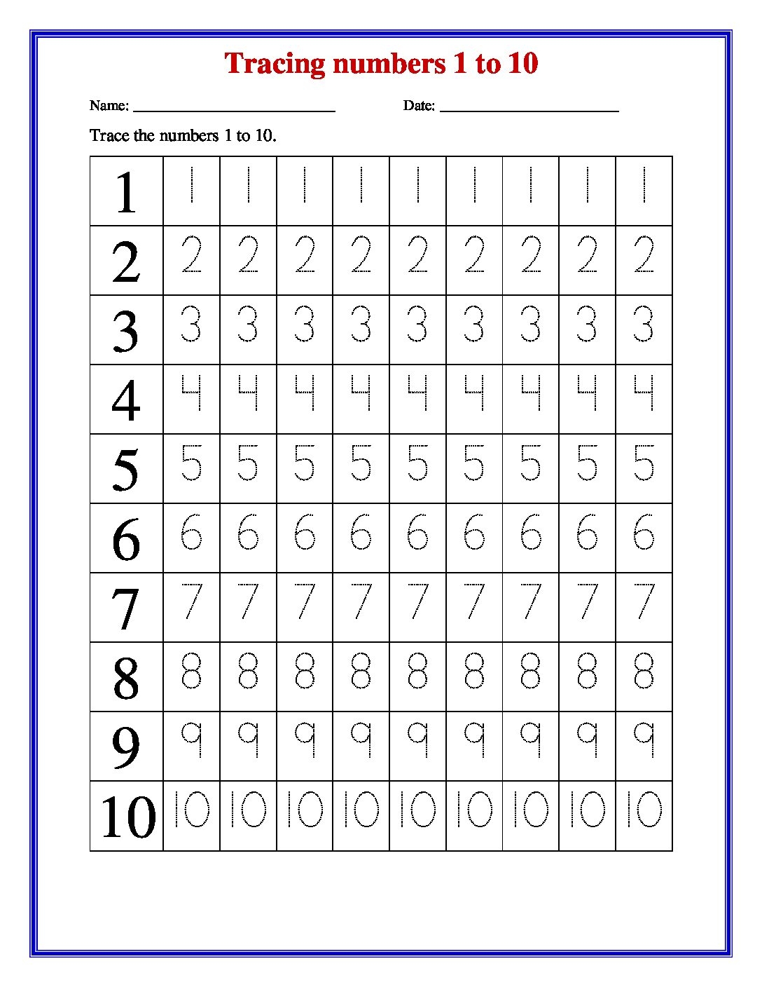 Tracing Number 1 To 20 Printable Star Worksheets Tracing Number 1 To 20 Printable Star Worksheets