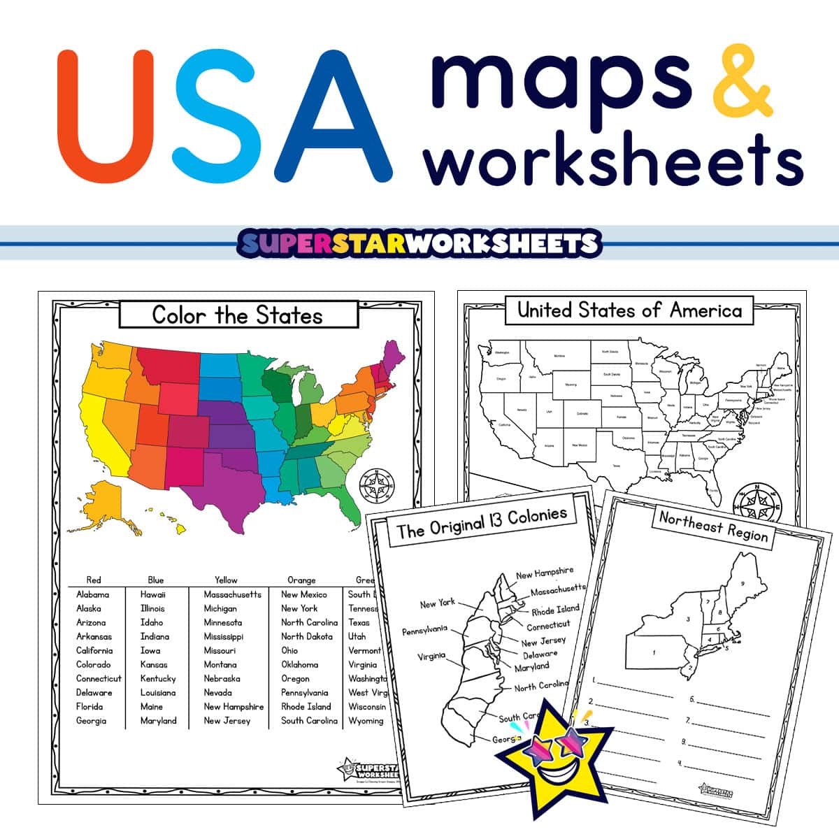 5 Regions Of The United States Map Activity Print And Digital By History Gal