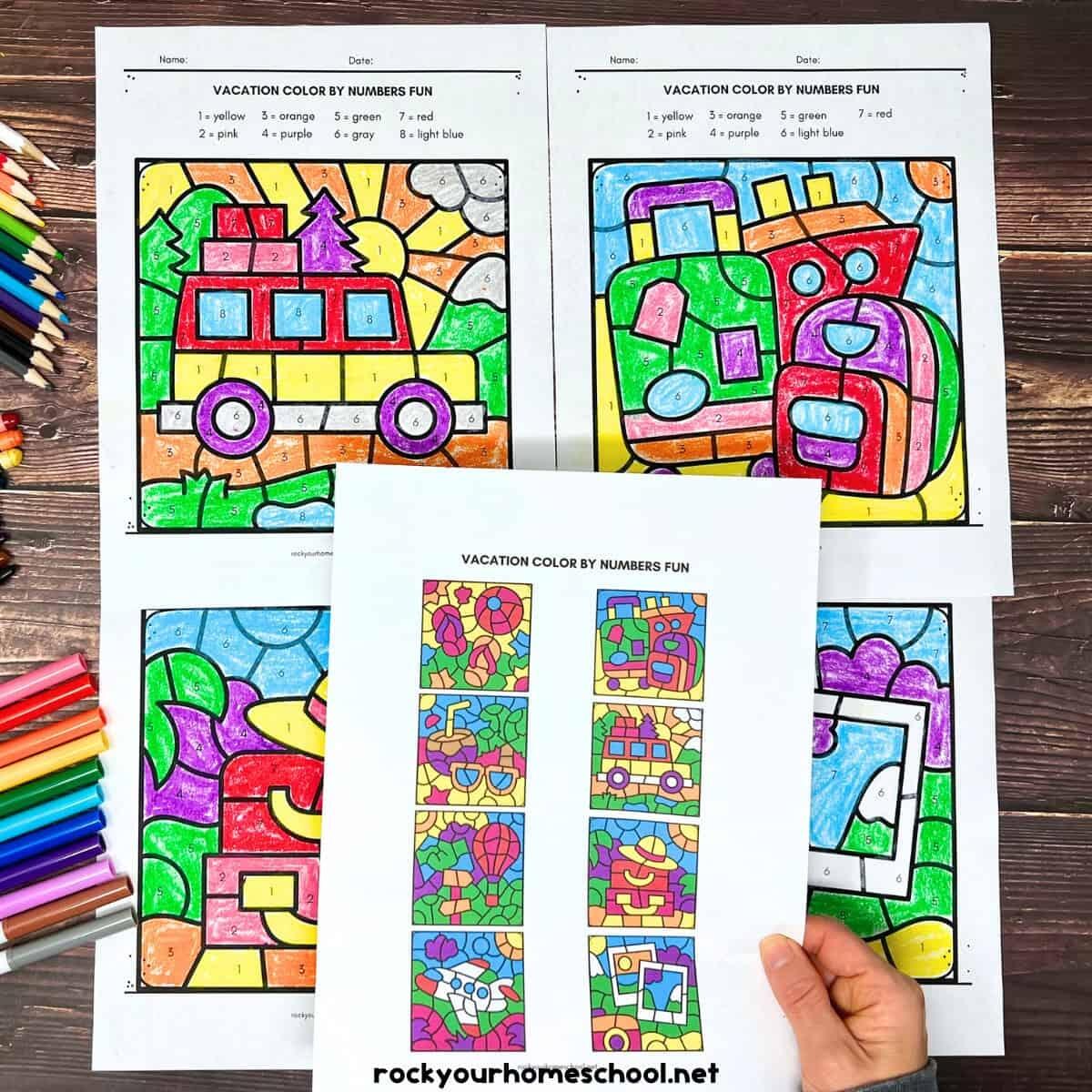 Color By Number Free Printables The Typical Mom
