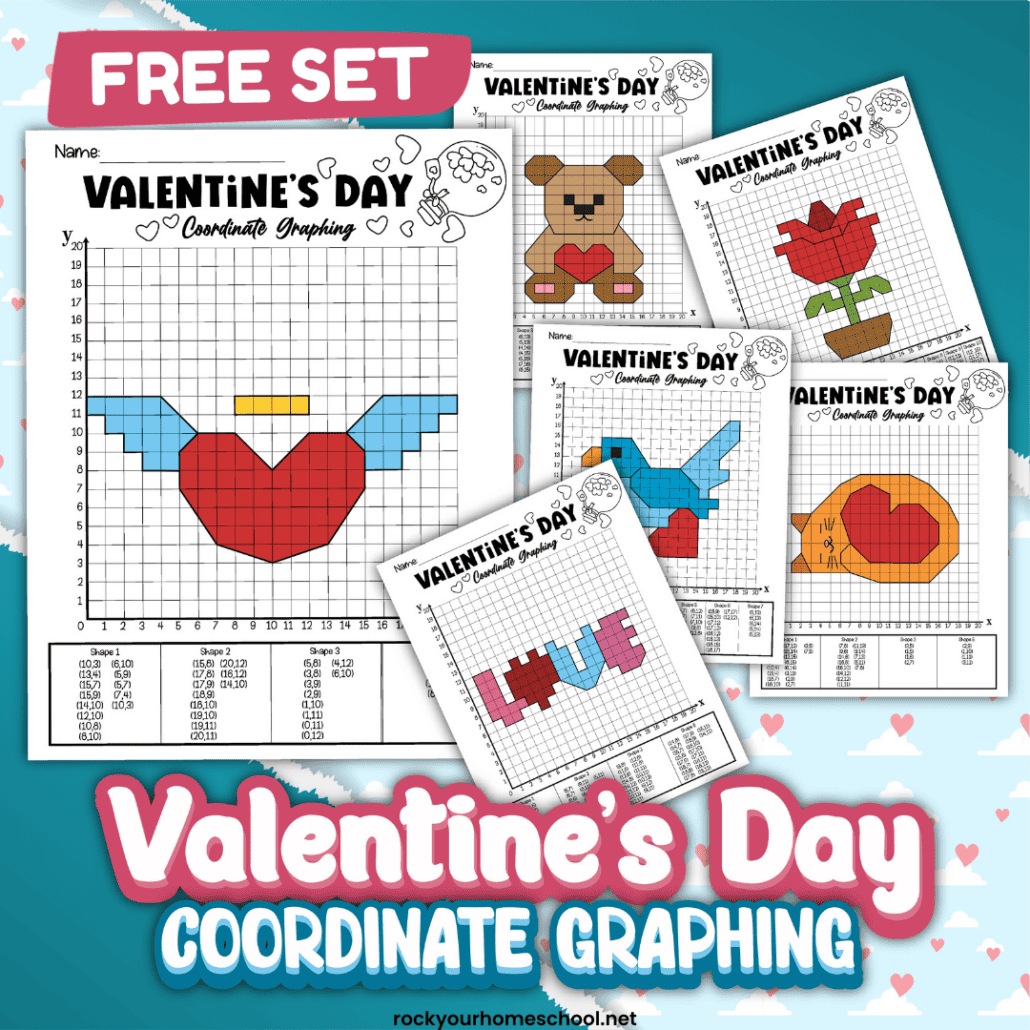 Valentine S Day Coordinate Graphing Pack Rock Your Homeschool