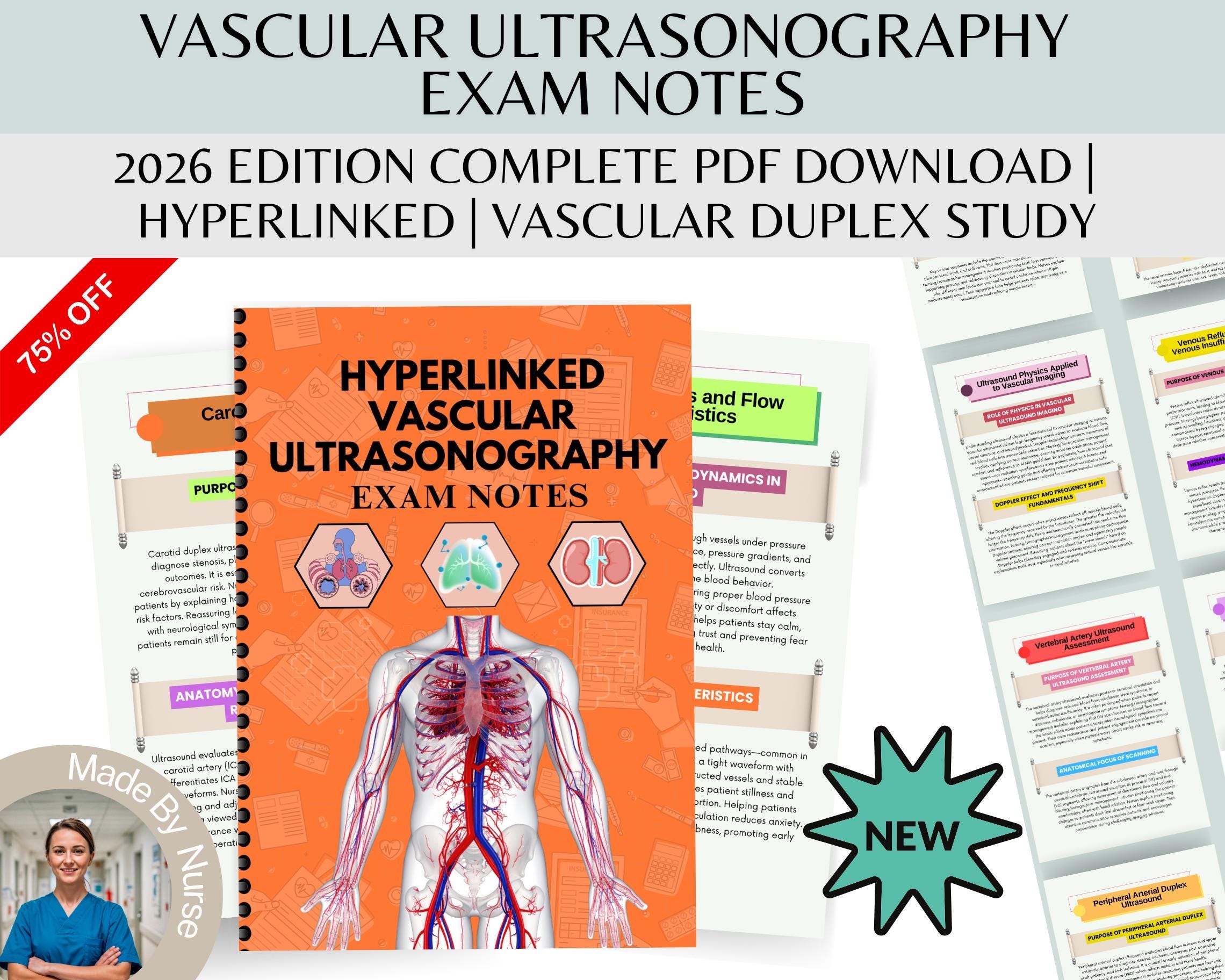 Vascular Ultrasound Notes Etsy Vascular Ultrasound Notes Etsy