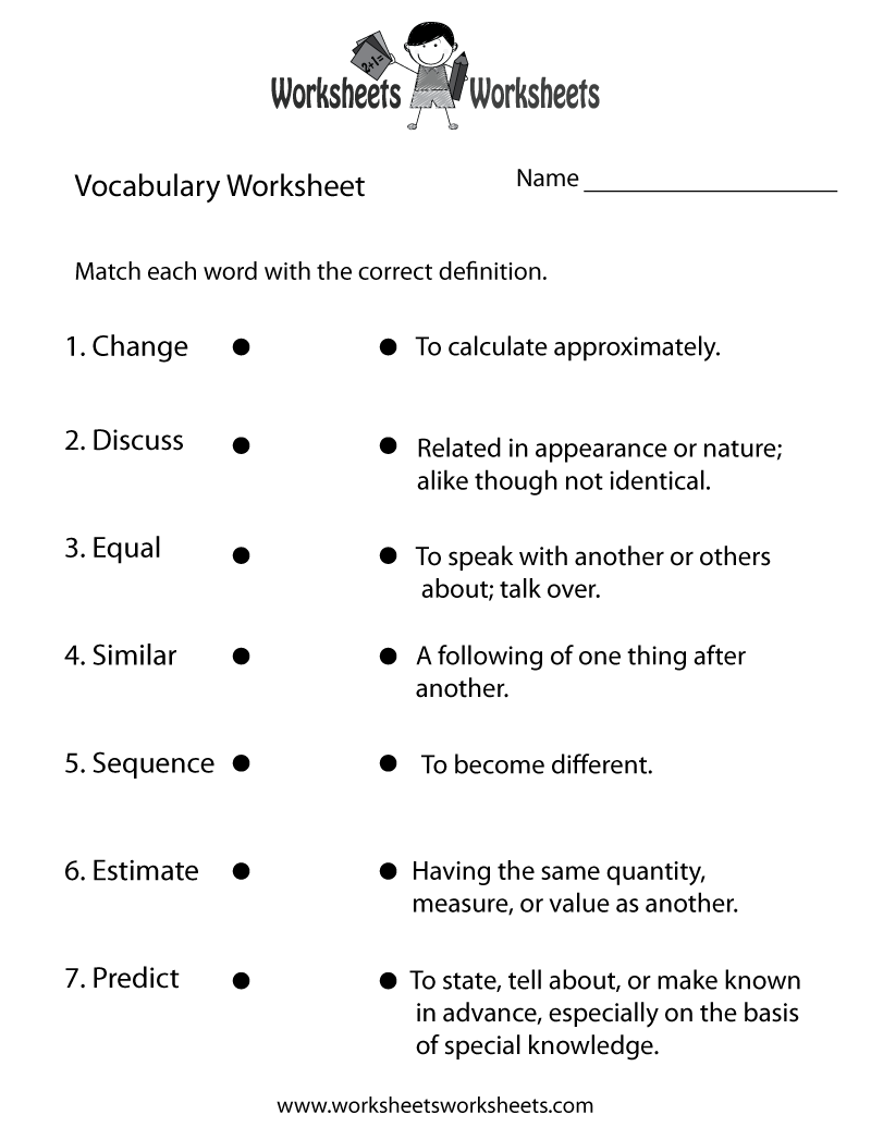 Vocabulary Building Worksheet Worksheets Worksheets Vocabulary Building Worksheet Worksheets Worksheets