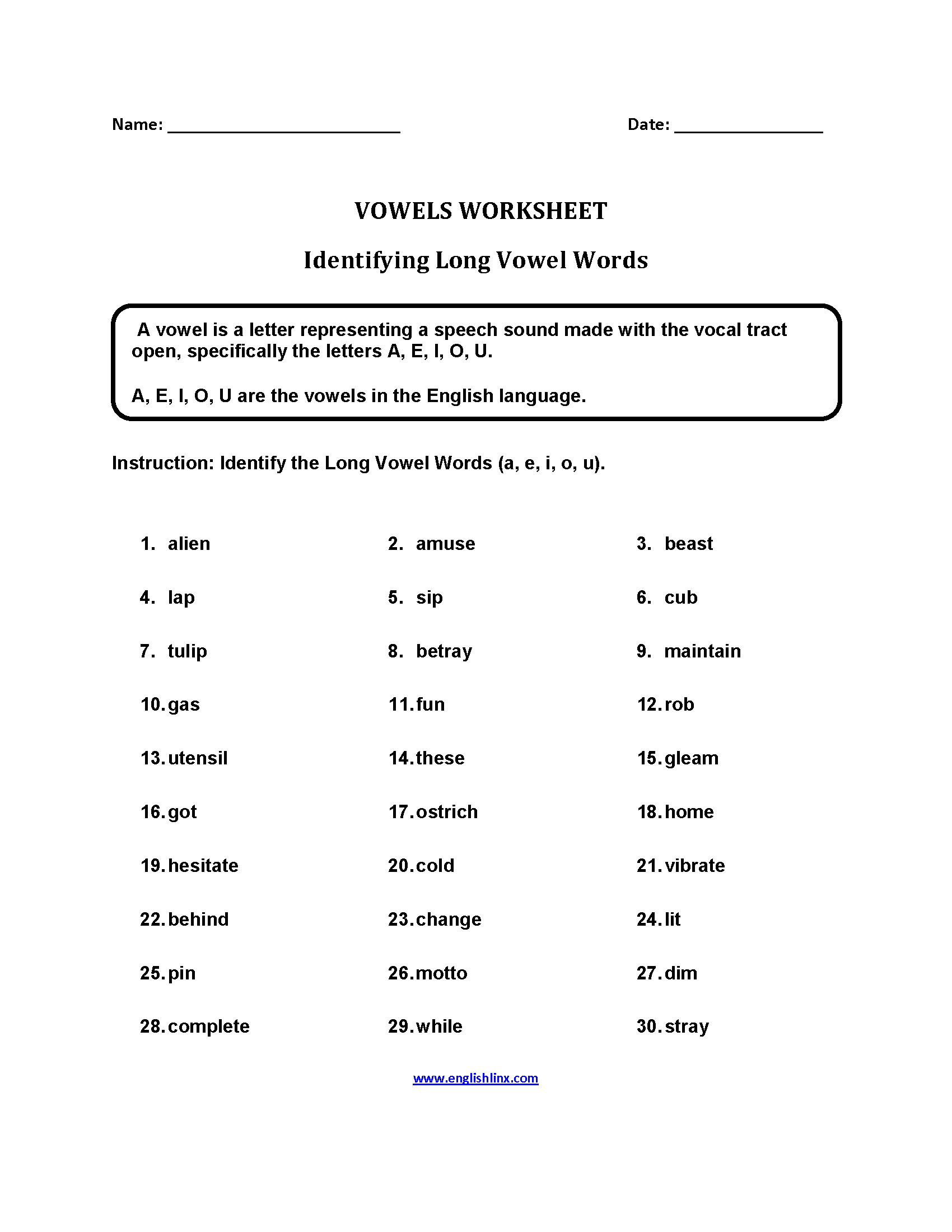 Vowels Worksheets Printable Long And Short Vowel Phonics Practice Vowels Worksheets Printable Long And Short Vowel Phonics Practice