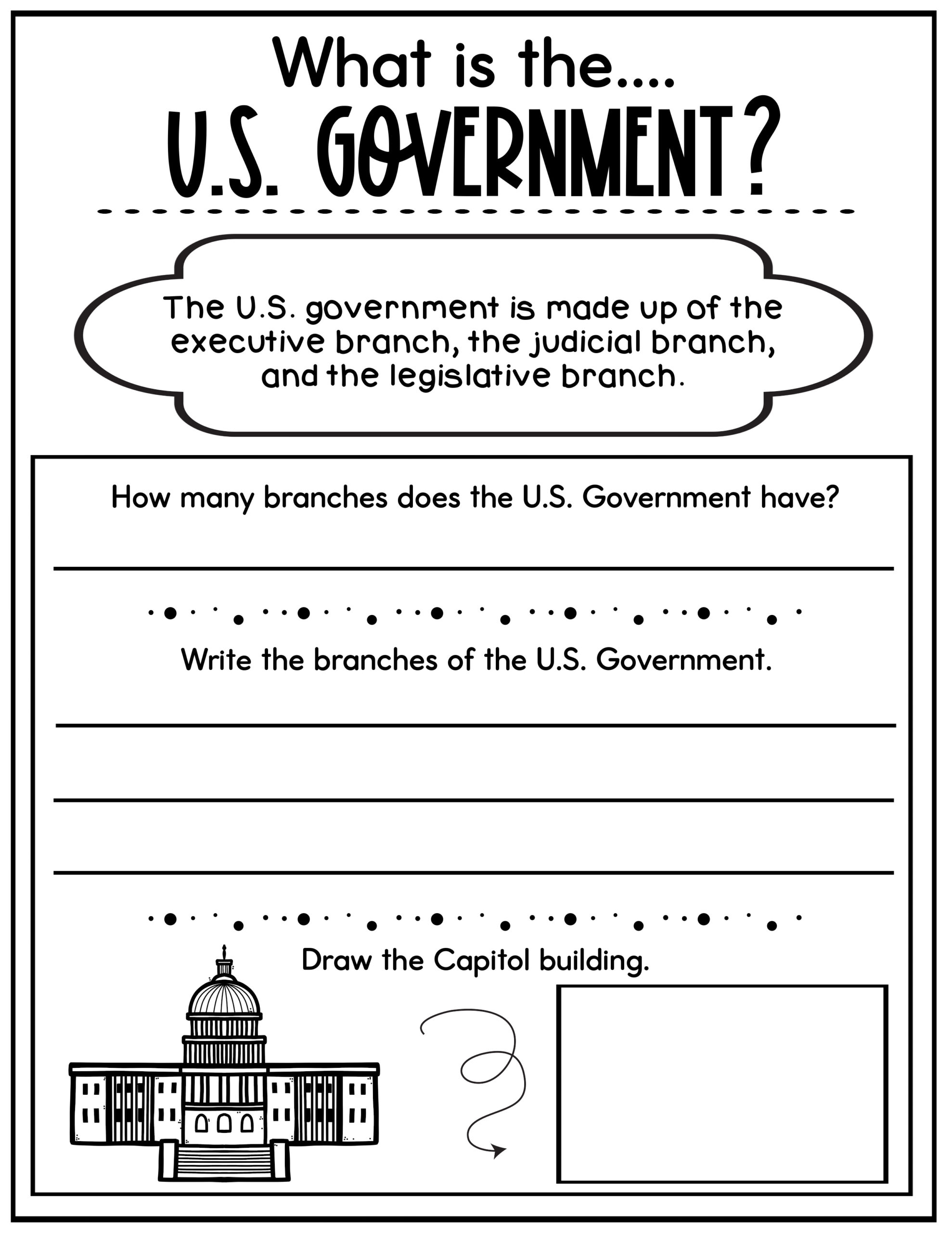 What Is The U S Government Worksheets Reading Comprehension Made By Teachers What Is The U S Government Worksheets Reading Comprehension Made By Teachers