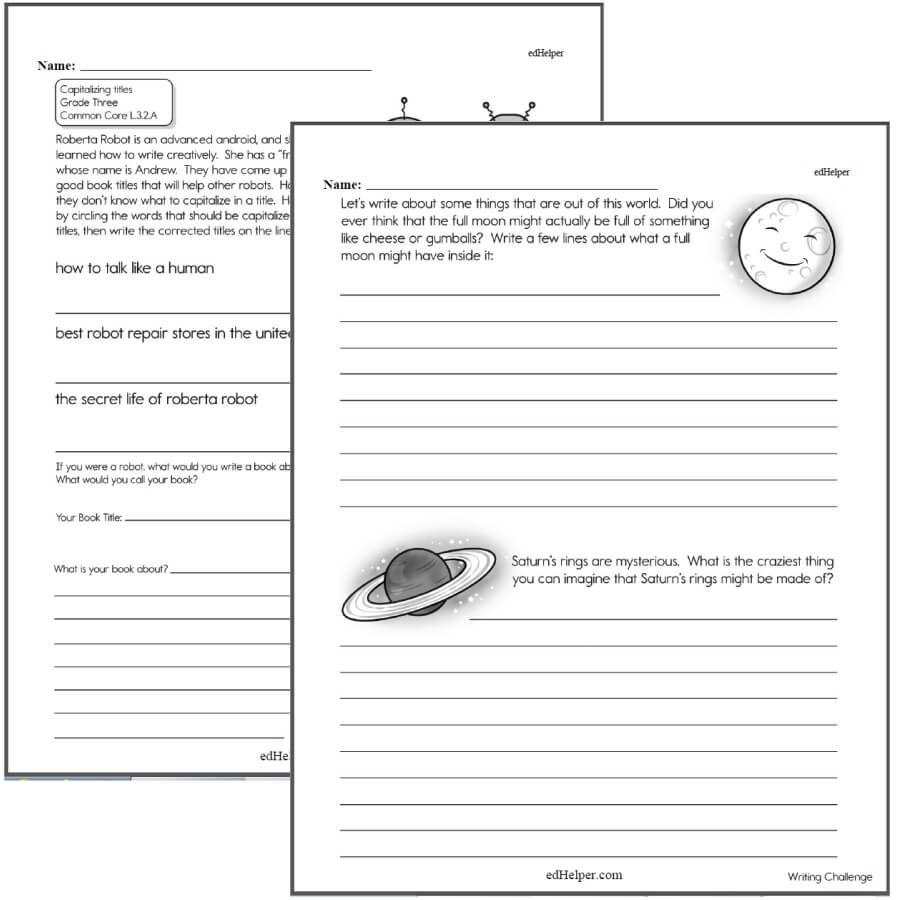 Writing Worksheets For Creative Kids Free PDF Printables EdHelper Writing Worksheets For Creative Kids Free PDF Printables Worksheets Library