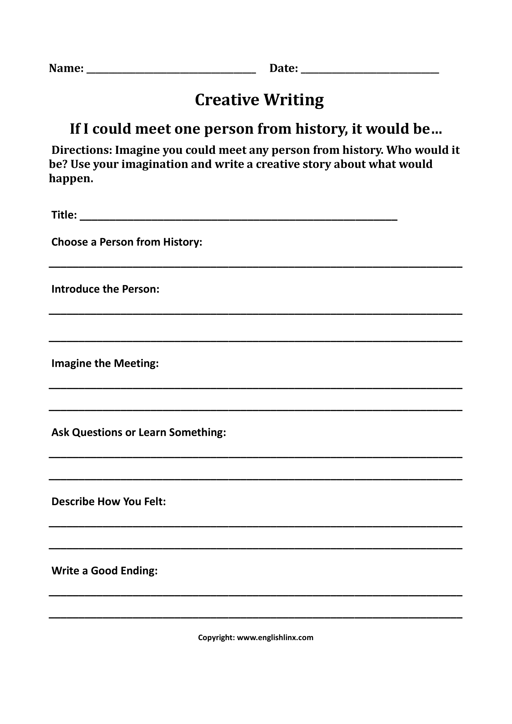 Writing Worksheets Free Printable Writing Practice For Grades K 12
