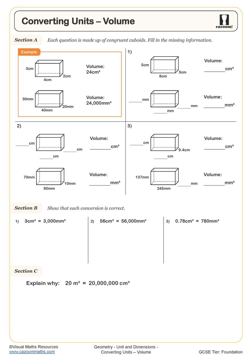 Year 8 Units And Dimensions Worksheets PDF Printable Worksheets