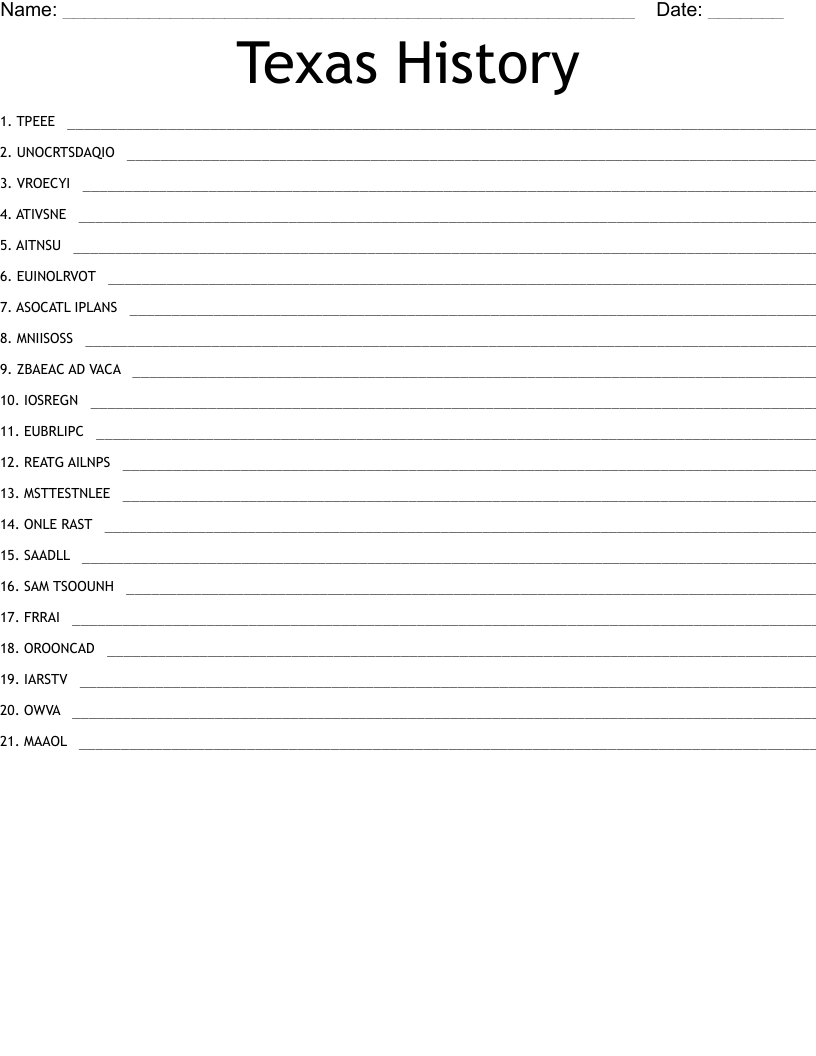 Year Long Curriculum Bundle For TEKS 7th Grade Social Studies Worksheets Library